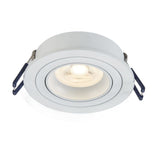 FS41-white spot armatuur fitting - inbouwspot wit - GU10 kantelbaar lamp aan