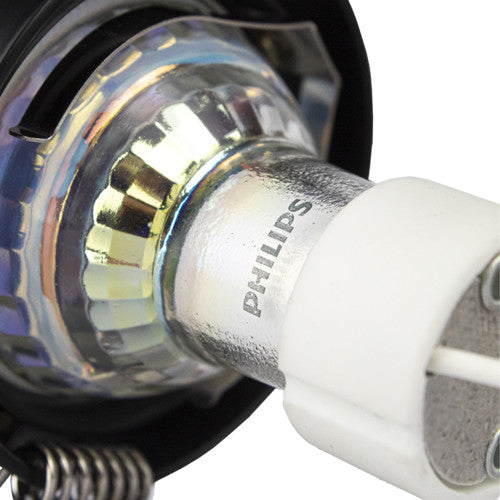 PHILIPS LED-Einbaustrahler Schwarz 4W | Rund | 73mm | Dimmbar