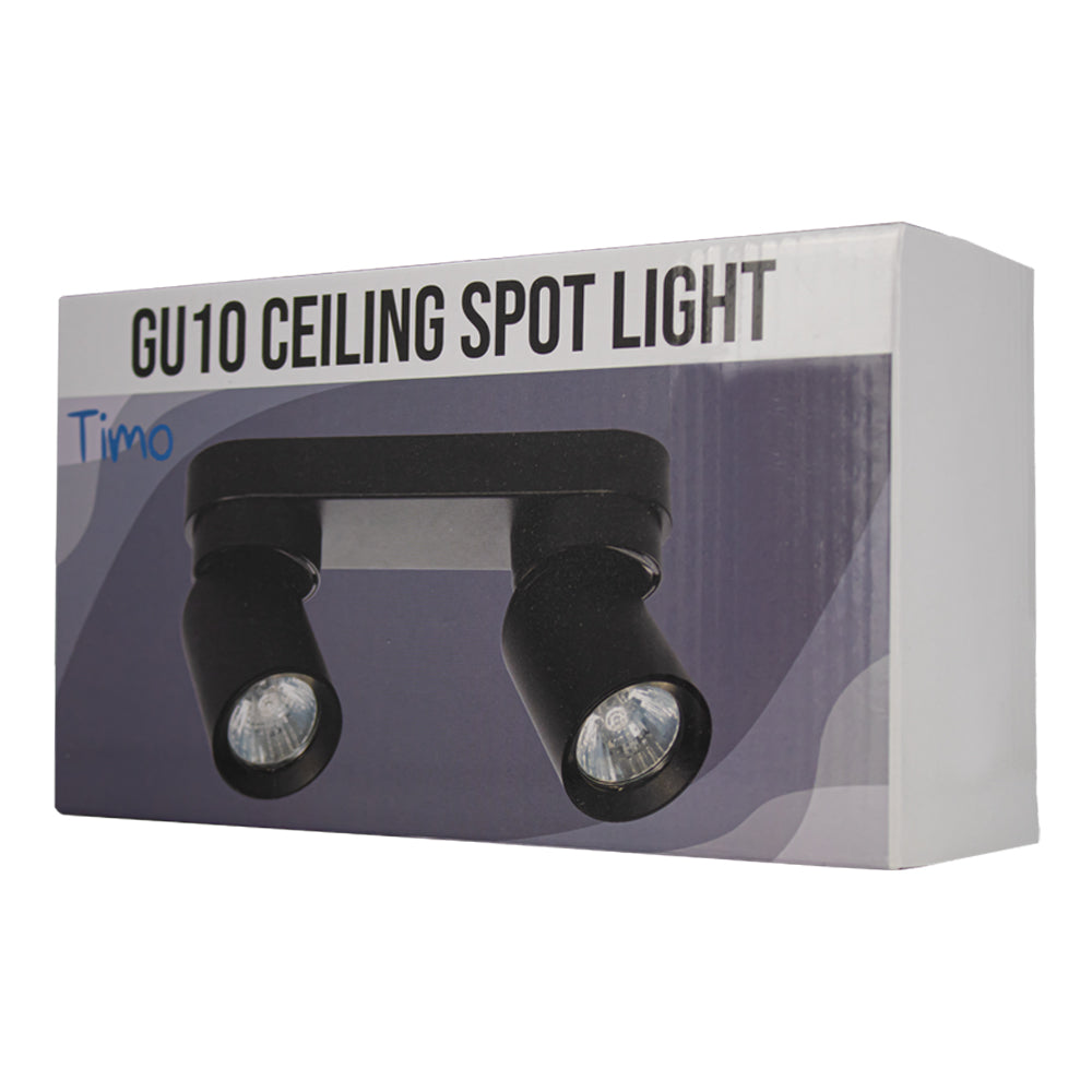 LED moderne plafondspots gu10 fitting zwart - verpakkintg