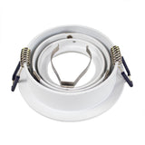 LED armatuur inbouw wit rond 80 mm voor gu10 spots - onderkant armatuur