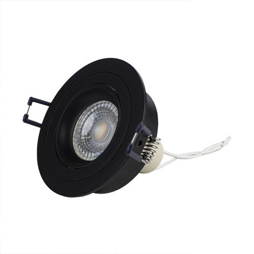 PHILIPS LED-Einbaustrahler Schwarz 4W | Rund | 80mm | Dimmbar