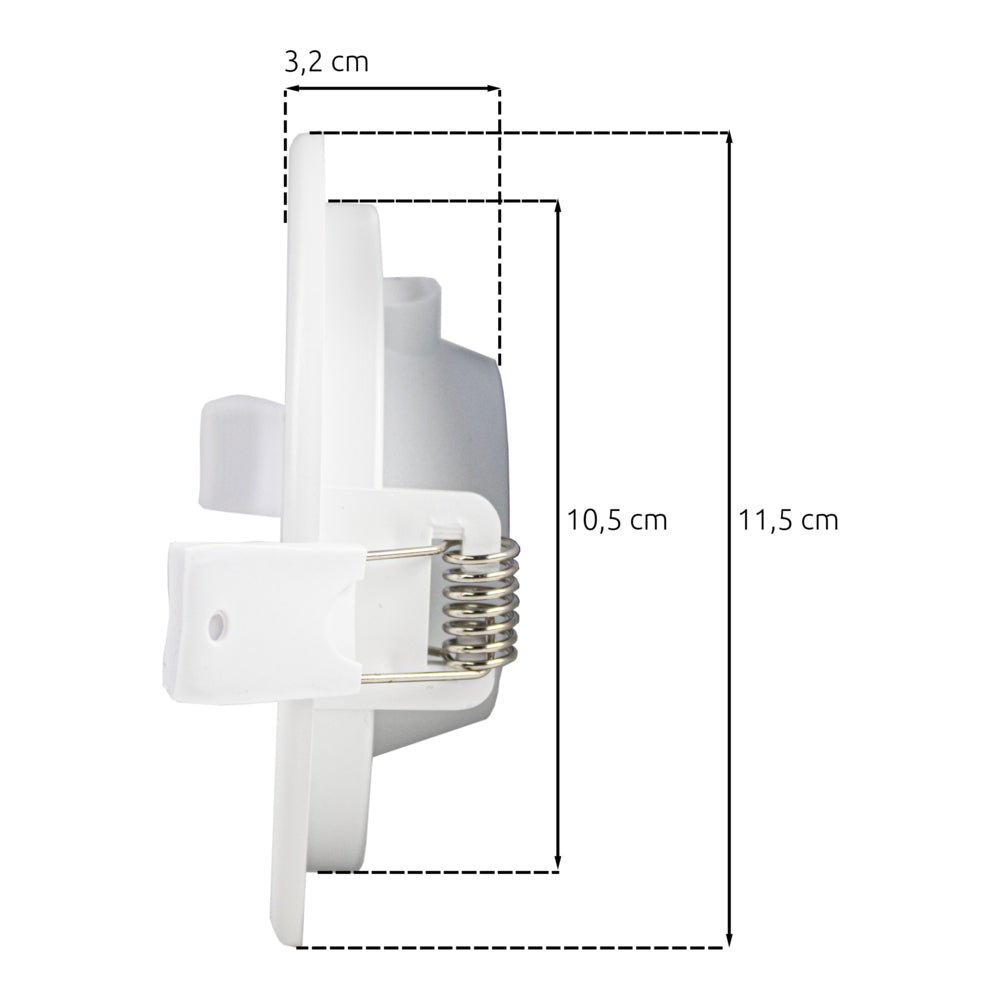 LED-Einbaustrahler rund | 6W | Ø105mm | CCT – 3 Lichtfarben