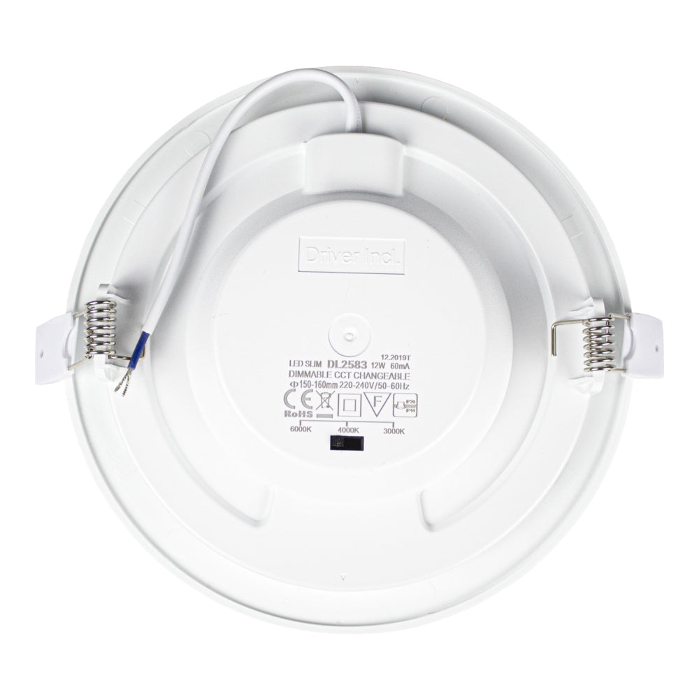 LED-Einbaustrahler rund | 12W | DIMMBAR | Ø150mm | CCT – 3 Lichtfarben