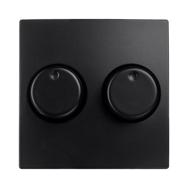 ION centraalplaat dimmer duo - mat zwart - j1 en v1 serie