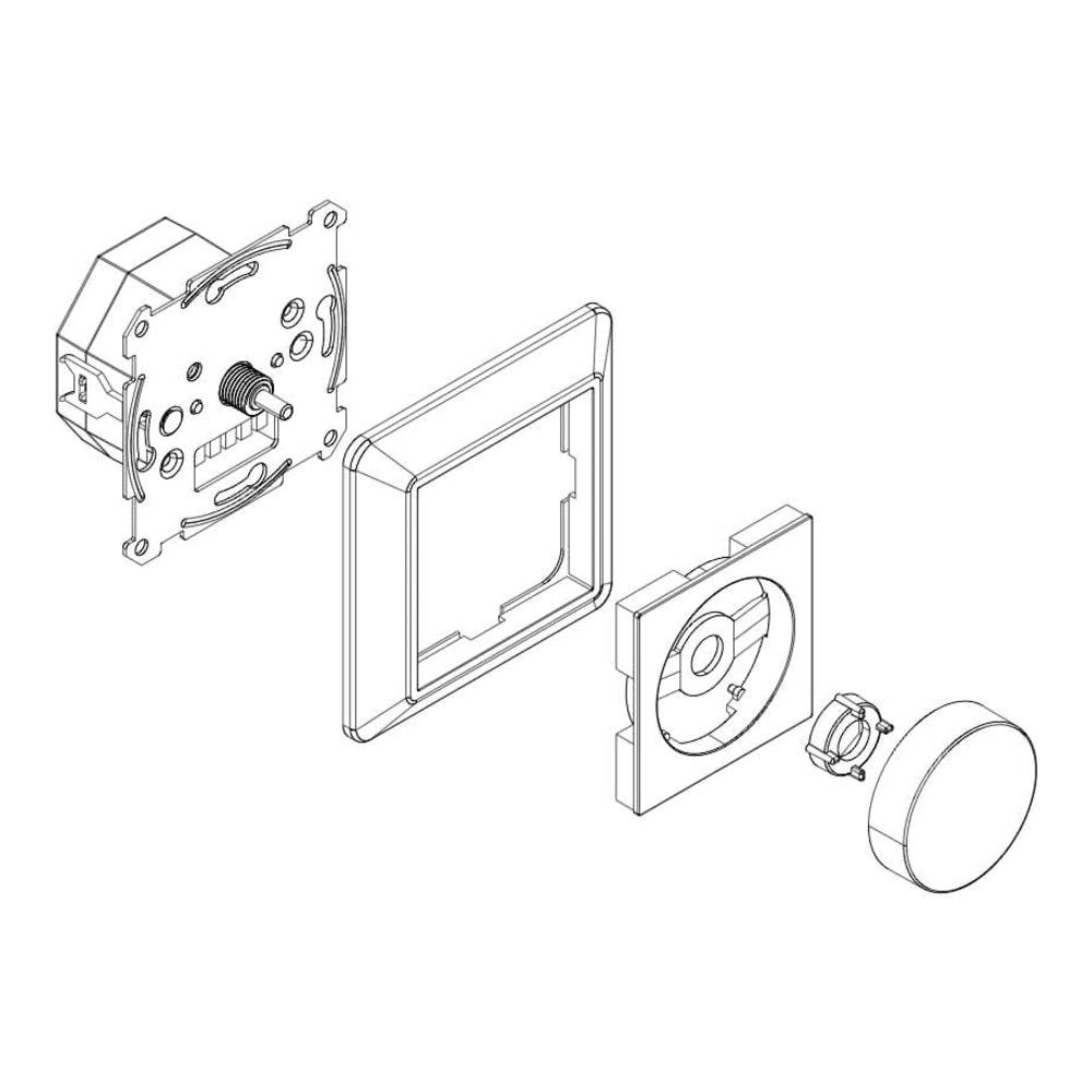 Icasa - Zigbee 3.0 LED dimmer - Philips Hue compatible - slimme dimmer - tekening