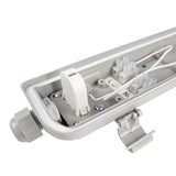 LED TL Armatuur | enkel | 120cm | Eco serie | Waterdicht | incl. LED TL Buis 18W - 4000K | Aansluiting