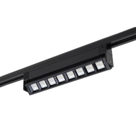 LED 1-fase railverlichting zwart kantelbaar 12 Watt 4000K naturel wit - armatuur in rail