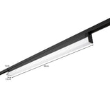 LED 1-fase railarmatuur 36 watt 90 cm 4000K naturel wit - afmetingen