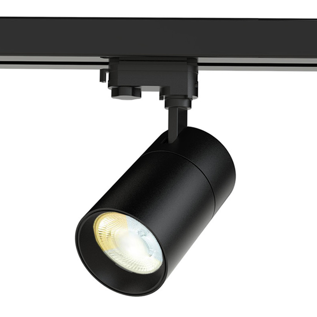 LED 3fase railspot inclusief lichtbron cct - zijaanzicht cct