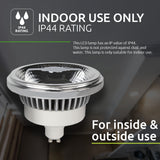 LED AR111 Spot GU10 12 watt CRI95 Dim to warm 45° - vochtbestendig