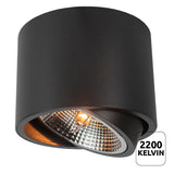 LED AR111 spot G53 fitting - incl. driver - dim to warm - zwart - 2200K sfeerfoto