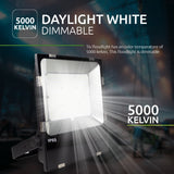 LED Bouwlamp - Floodlight DIMBAAR 200 watt High serie 5000K - Dimmable