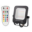 LED Bouwlamp RGB-10W-900lm-IP65-Incl. afstandsbediening