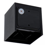 Bündel | LED-Würfel-Wandleuchte 6W | DIMMBAR | IP65 | schwarz | 4 Stück