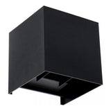 Bündel | LED-Würfel-Wandleuchte 6W | DIMMBAR | IP65 | schwarz | 4 Stück