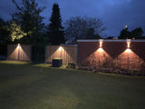 Bündel | LED-Würfel-Wandleuchte 6W | DIMMBAR | IP65 | schwarz | 4 Stück