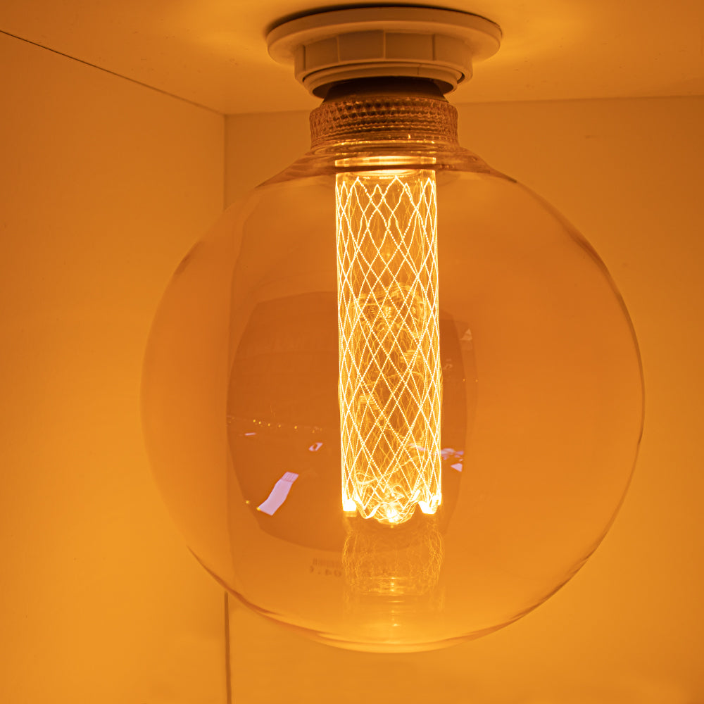 LED Filament Globe lamp 125mm Gold 3,5 Watt Dimbaar 2000K - Extra warm - sfeerfoto