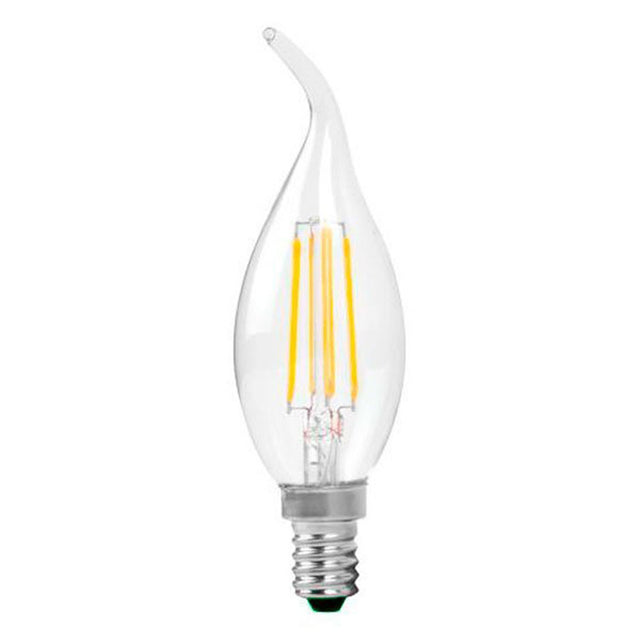 LED Filament kaarslamp met tip 4 Watt - vooraanzicht