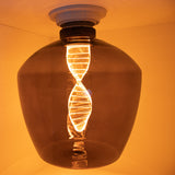 LED Filament lamp Smoked 125 mm 4 Watt Dimbaar 1800K - Extra warm - sfeerfoto