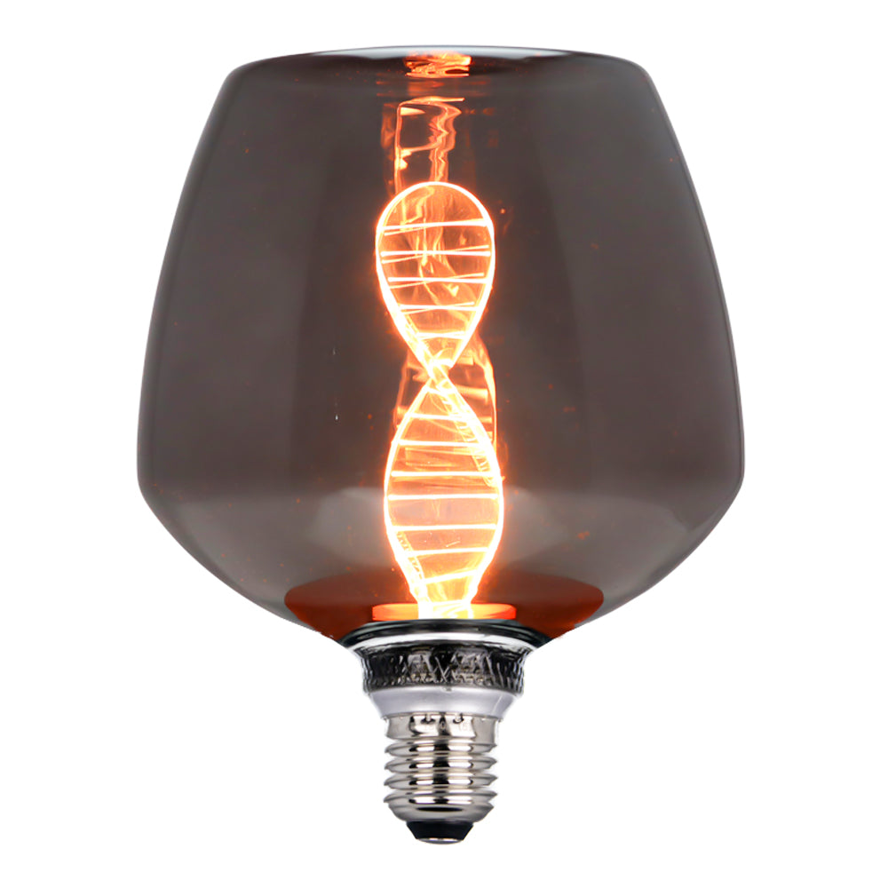 LED Filament lamp Smoked 125 mm 4 Watt Dimbaar 1800K - Extra warm