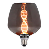 LED Filament lamp Smoked 125 mm 4 Watt Dimbaar 1800K - Extra warm