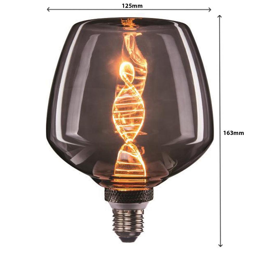 LED filament lamp smoked E27 1800 Extra warn wit - afmetingen