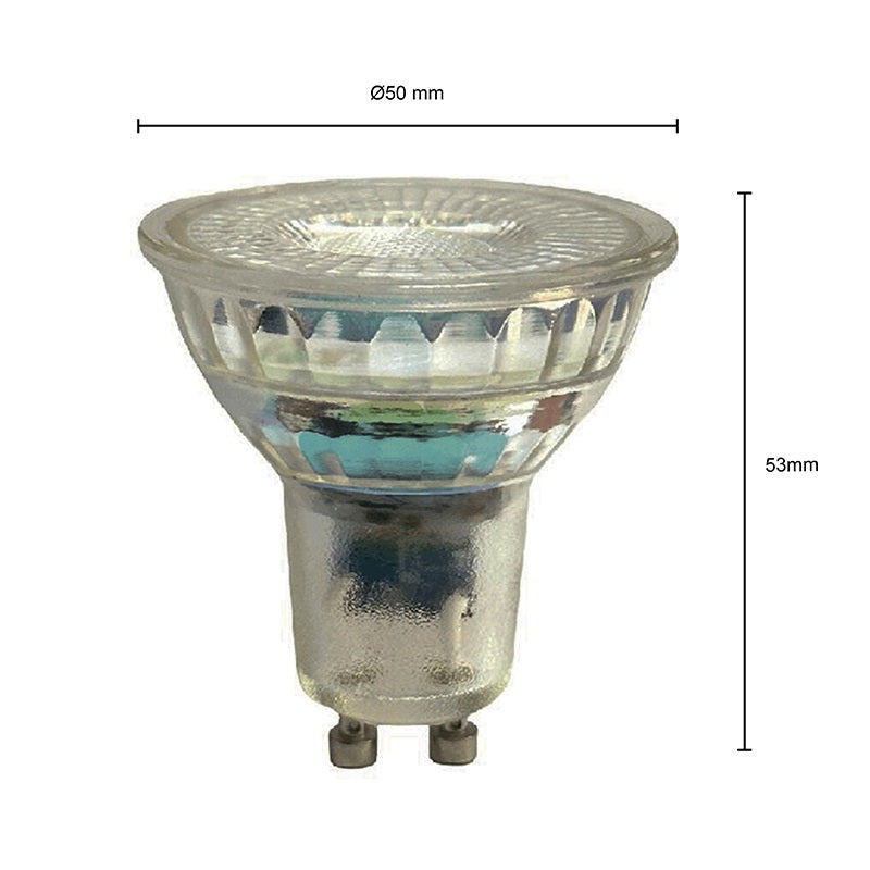 LED GU10 Spot - 5 Watt - 260lm - Dim to warm - afmetingen