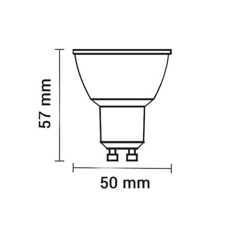 LED Spot 10W GU10 220V SMD - 2700K | Warm Wit