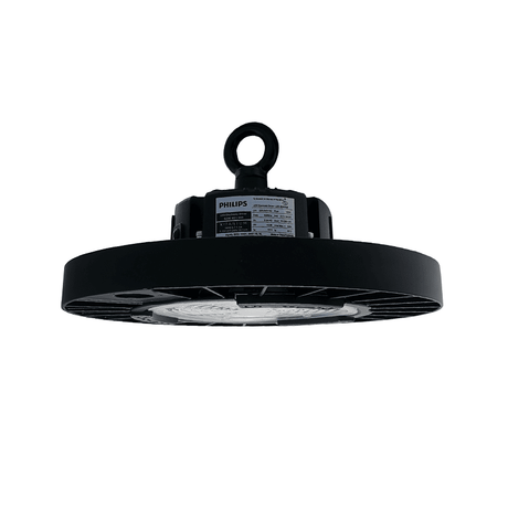 LED high bay zwart dimbaar 1-10 Volt met philips driver - vooraanzicht