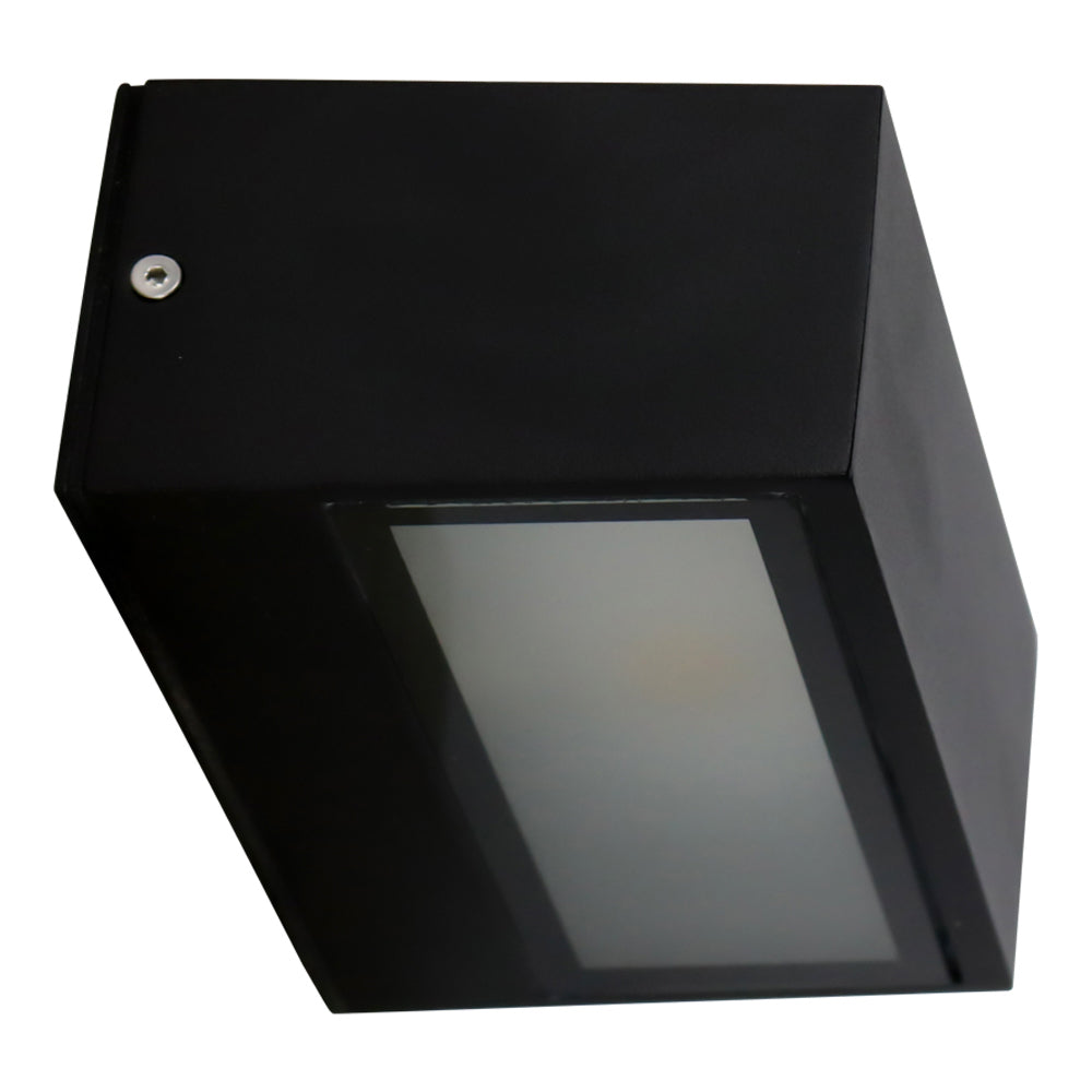 LED Moderne Buiten Wandlamp G9 IP44 Zwart - onderkant aanzicht