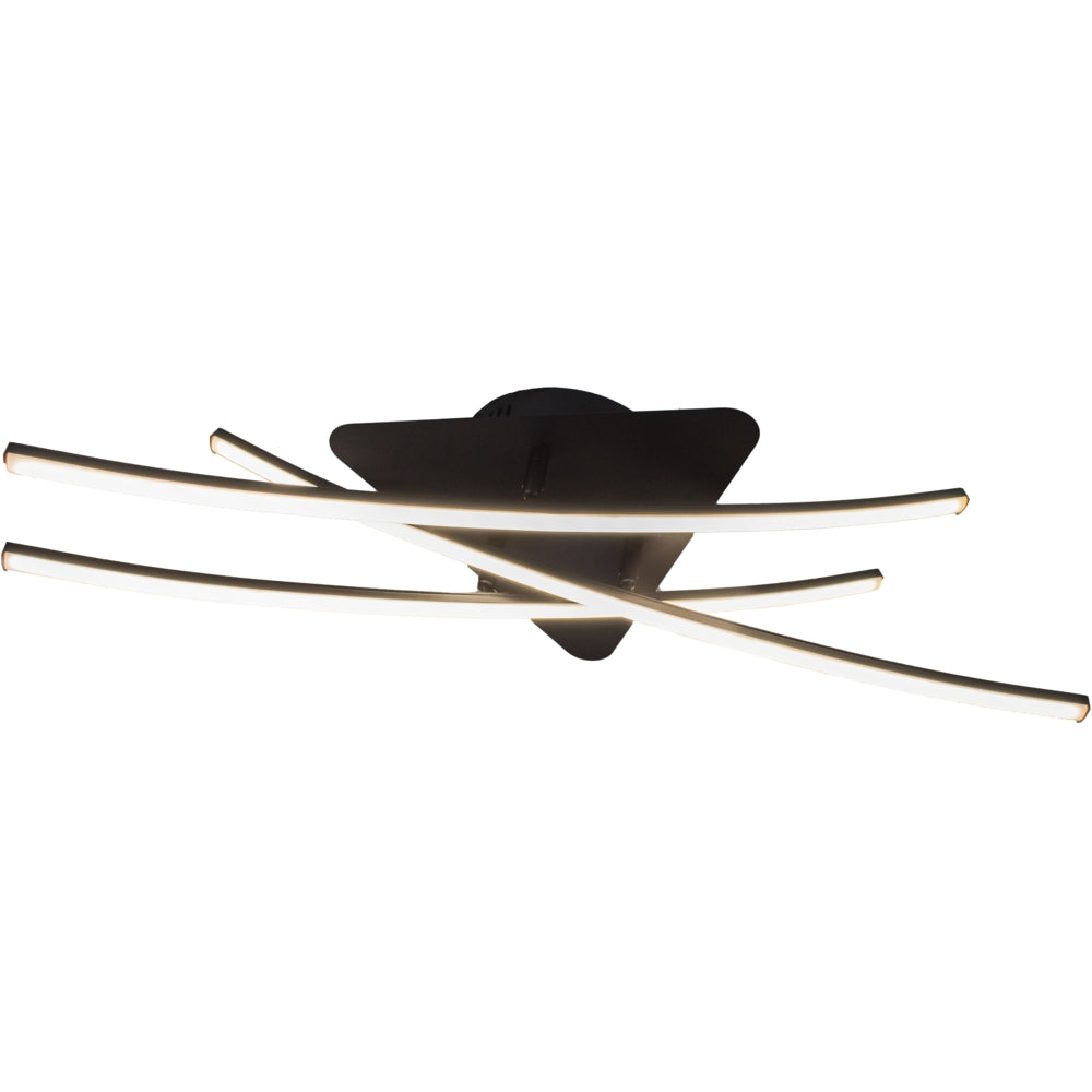 Moderne Plafondlamp LED | Loria | 29 watt | Zwart | 4000K - Naturel wit