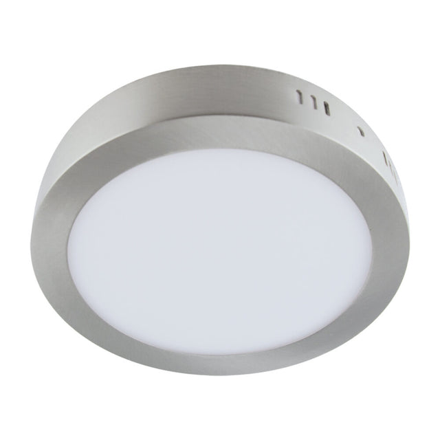 LED Plafondlamp rond - 18 watt - Mat chrome - IP20 - 4000K (naturel wit)