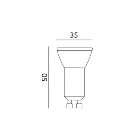 LED Spot MINI | 4W GU10 | 3000K - Warm wit