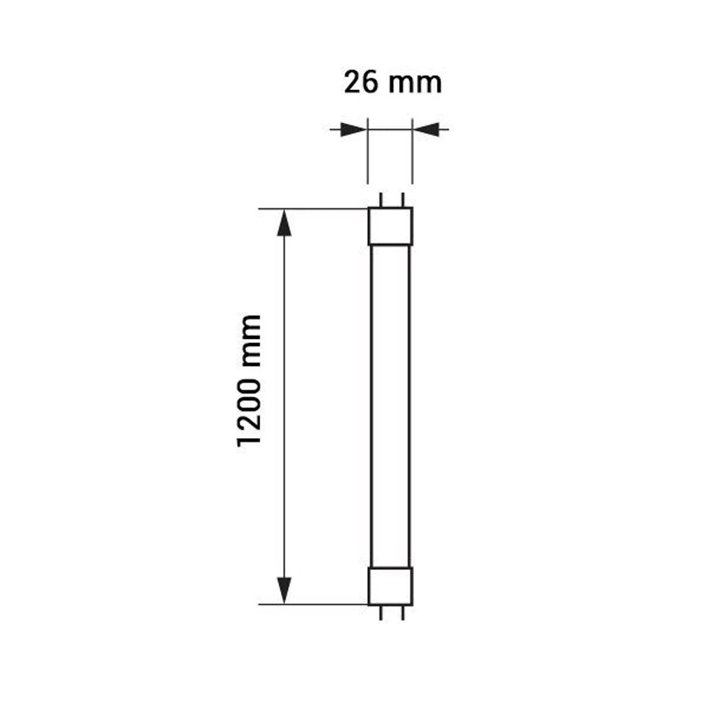 Vorteilspaket | 10 Stück | LED-Leuchtstoffröhre 18W 120cm | Ersetzt 36W | Basisserie