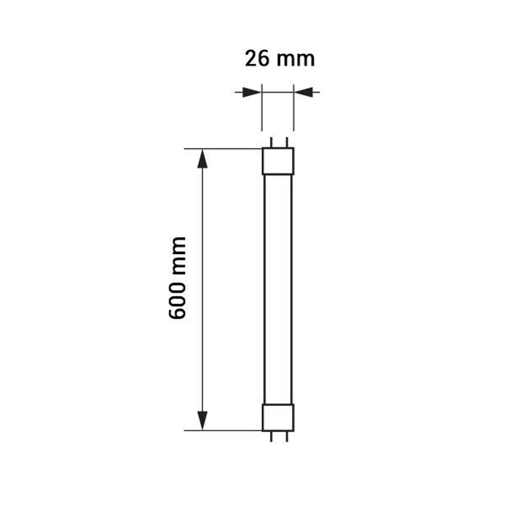 Vorteilspaket | 5 Stück | LED-Leuchtstoffröhre 9W 60cm | Ersetzt 18W | Basisserie