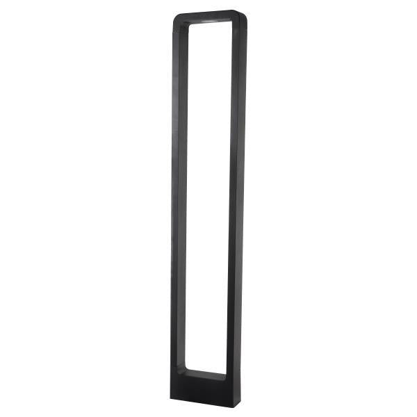 Schwarzes U-förmiges Tischgestell aus Metall, Vorderansicht, geeignet für Esstische oder Schreibtische im modernen Industriedesign.