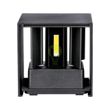 Bündel | LED-Würfel-Wandleuchte 6W | DIMMBAR | IP65 | schwarz | 4 Stück