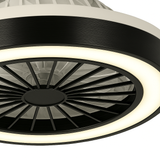 LED-Deckenventilator Elva | Ø490mm | 36 Watt | Schwarz | Mit Fernbedienung | CCT – Einstellbare Lichtfarbe