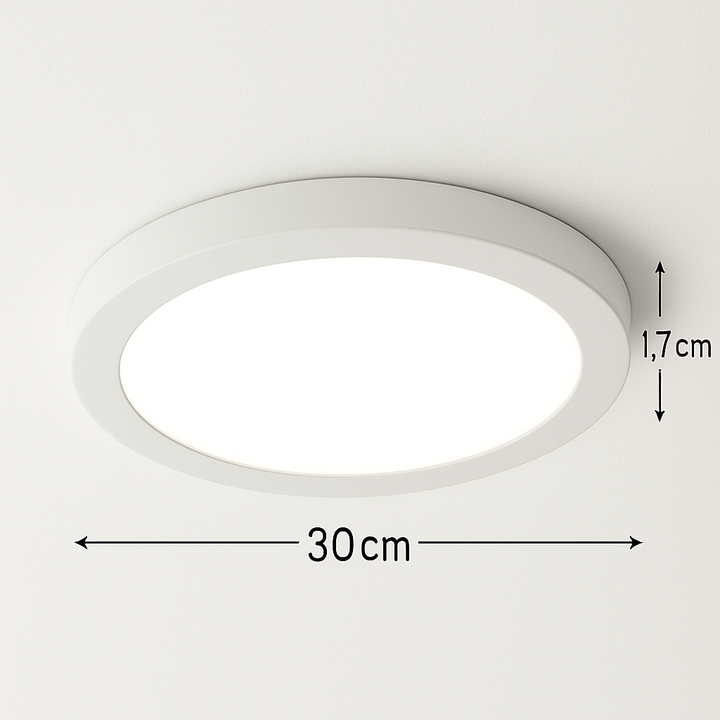 LED Deckenleuchte rund | 30CM | 12/18/24 Watt | CCT – Lichtfarbe einstellbar