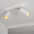 Opbouw plafond spot dubbel | GU10 fitting | Wit