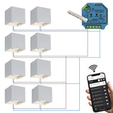 Smart | LED-Würfel-Wandleuchte 6W | DIMMBAR | IP65 | WEISS | 8 Stück | HUE-kompatibel