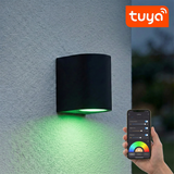 Intelligente LED-Wandleuchte | Tuya / WLAN | Sacramento | Leuchtmittel inklusive | Schwarz
