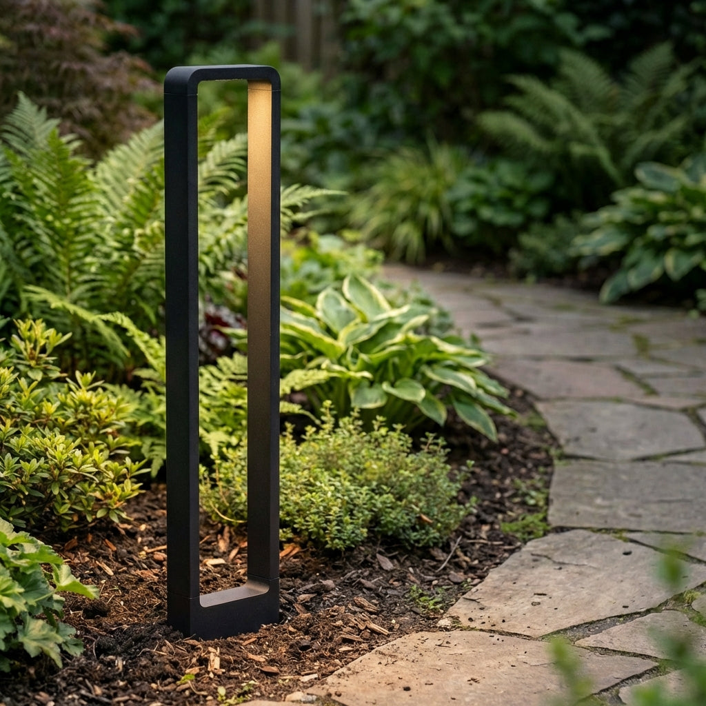 LED Garden Post - Stehende Außenleuchte | 12 Watt | 60cm | Schwarz | IP65 | 3000K - Warmweiß | BALI