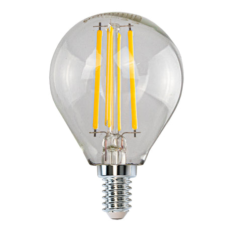 LED Filament bol lamp 4W | Dimbaar | E14 | 2700K - Warm wit - vooraanzicht lamp uit