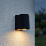Intelligente LED-Wandleuchte | Tuya / WLAN | Sacramento | Leuchtmittel inklusive | Schwarz