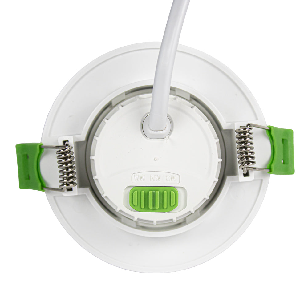 LED ondiepe Inbouwspot Wit | 6W | Dimbaar | CCT | 70mm | CCT Switch