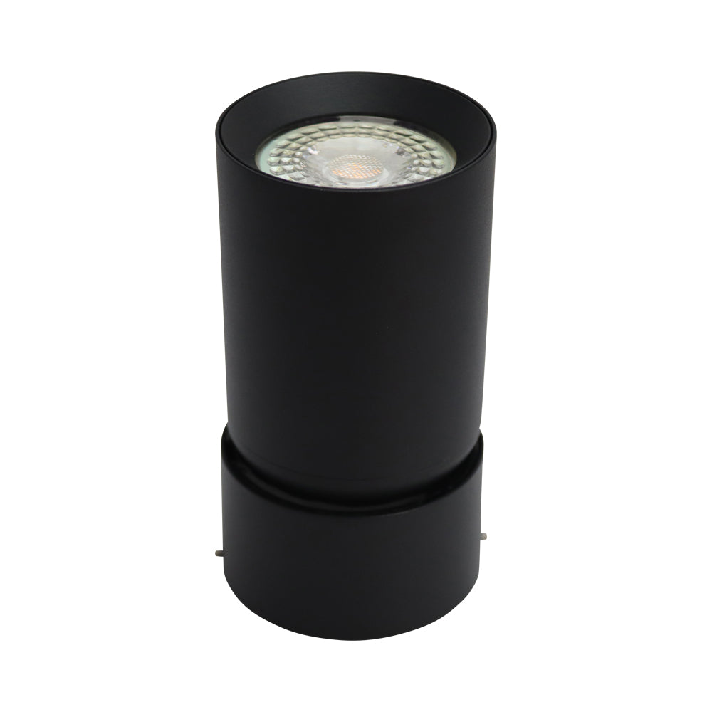 LED plafondspot zwart gu10 fitting modern - ingeklapt met spot