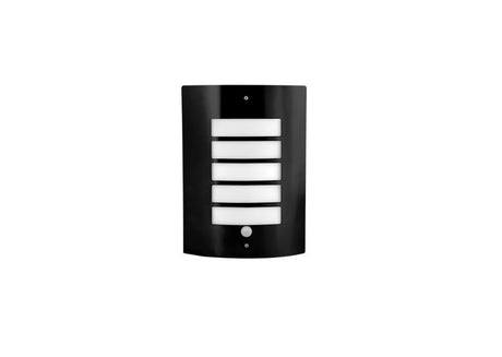 Wandlamp-buiten-zwart-met-sensor-voorkant