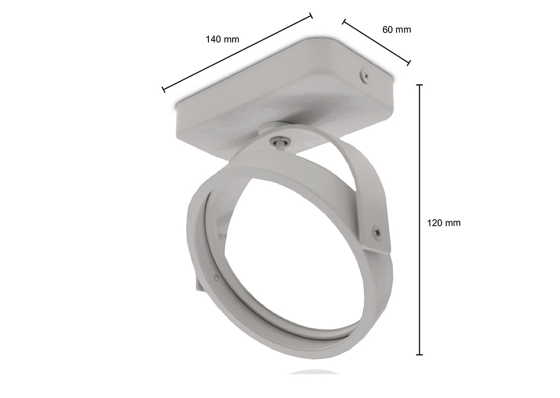 LED-Aufbaustrahler | Weiß | Single | GU10-Fassung | AR111-Spot