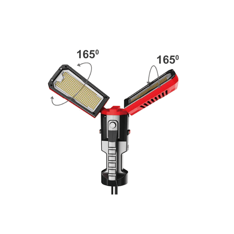 Professionele bouwlamp op statief - 2x 50 watt - CCT-Lichtkleuren - kantelbaar